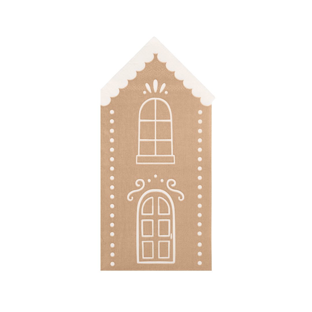 Gingerbread Tall House Dinner Napkins - bubblegum market