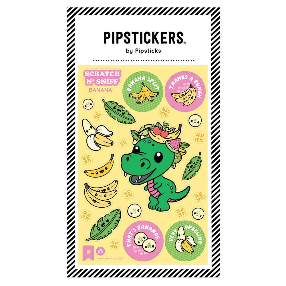 Go Bananas Scratch 'n Sniff Stickers - bubblegum market