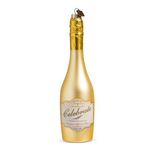 Gold Champagne Ornament 8.25" - bubblegum market