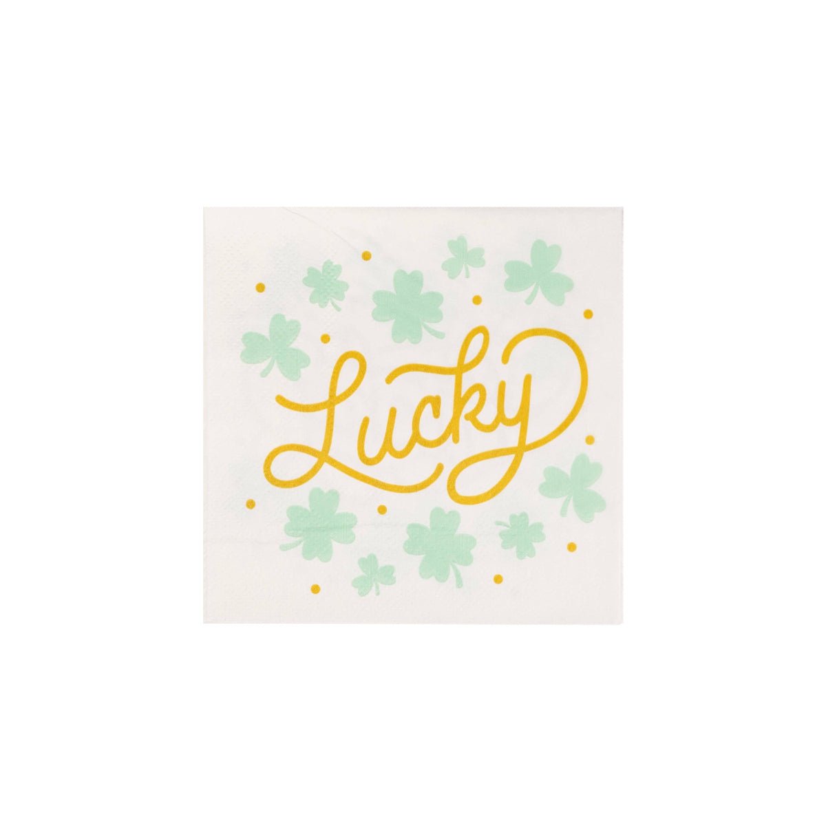 Gold Foiled Lucky Cocktail Napkins - bubblegum market