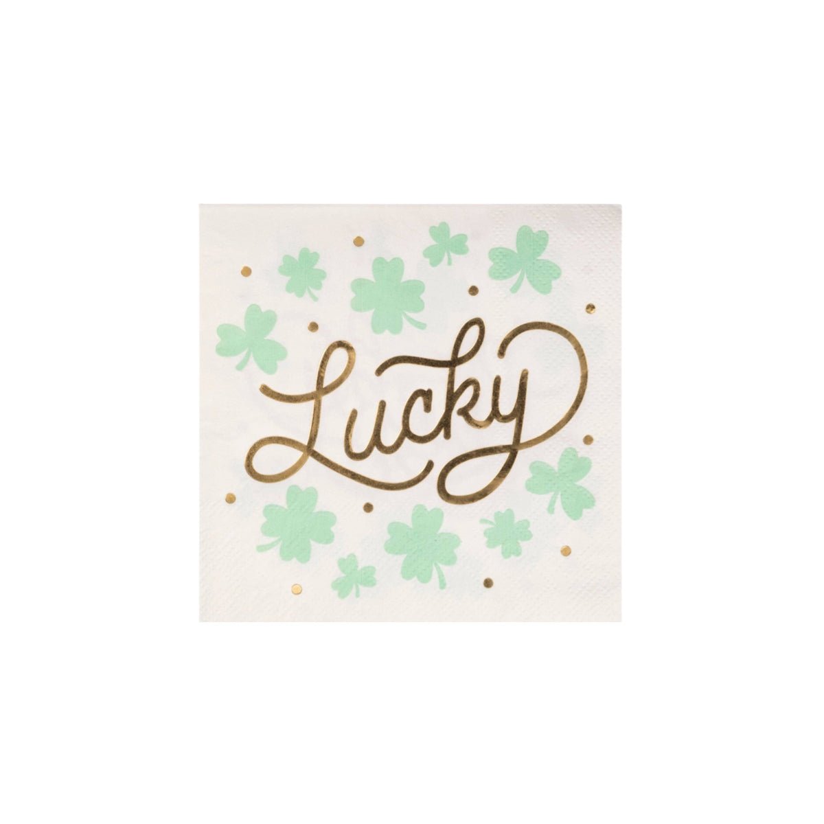 Gold Foiled Lucky Cocktail Napkins - bubblegum market