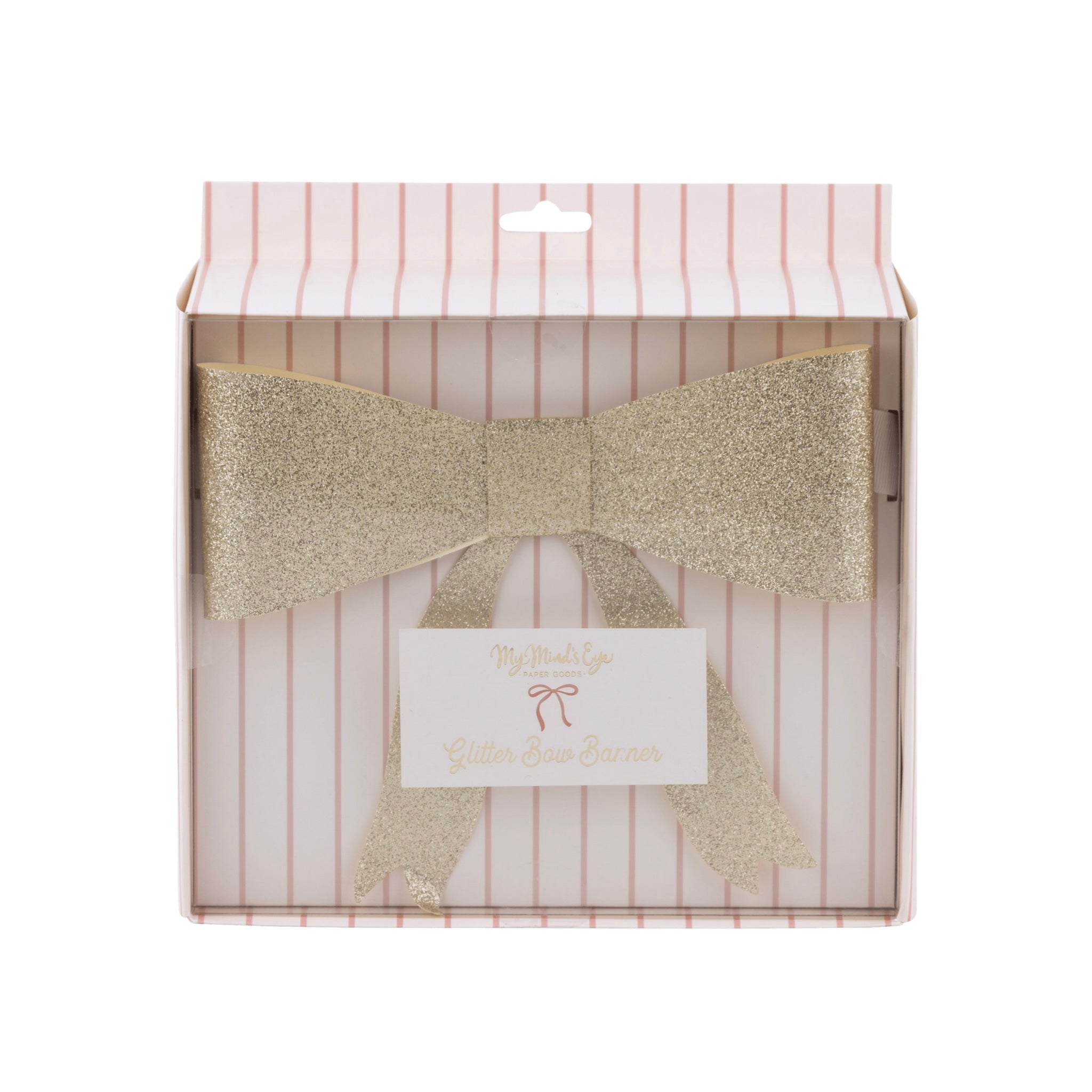 Gold Glitter Bow Banner - bubblegum market