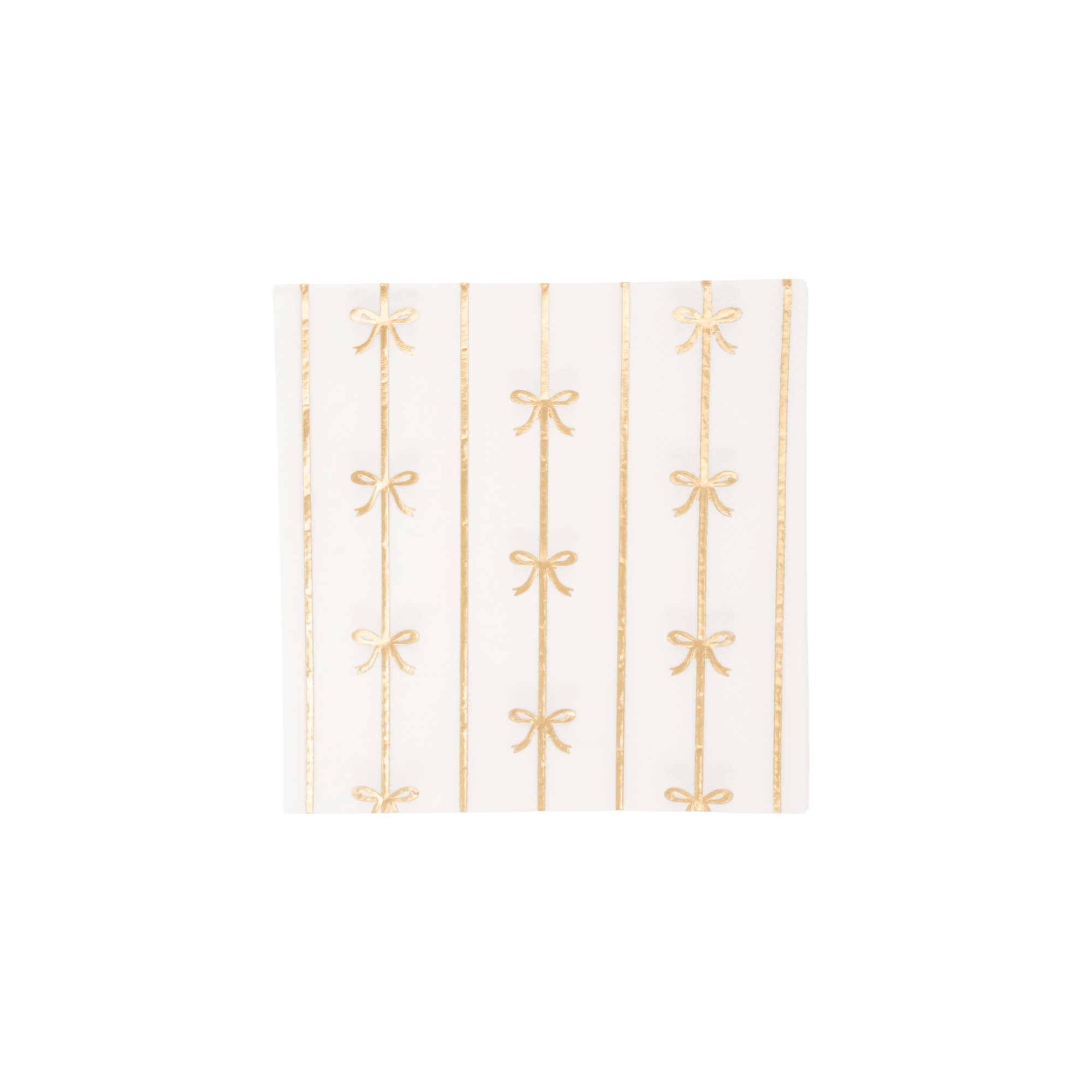Gold Signature Bow Small Napkins - bubblegum market