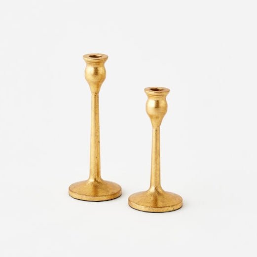 Gold Taper Candle Holders (Set of 2) - bubblegum market