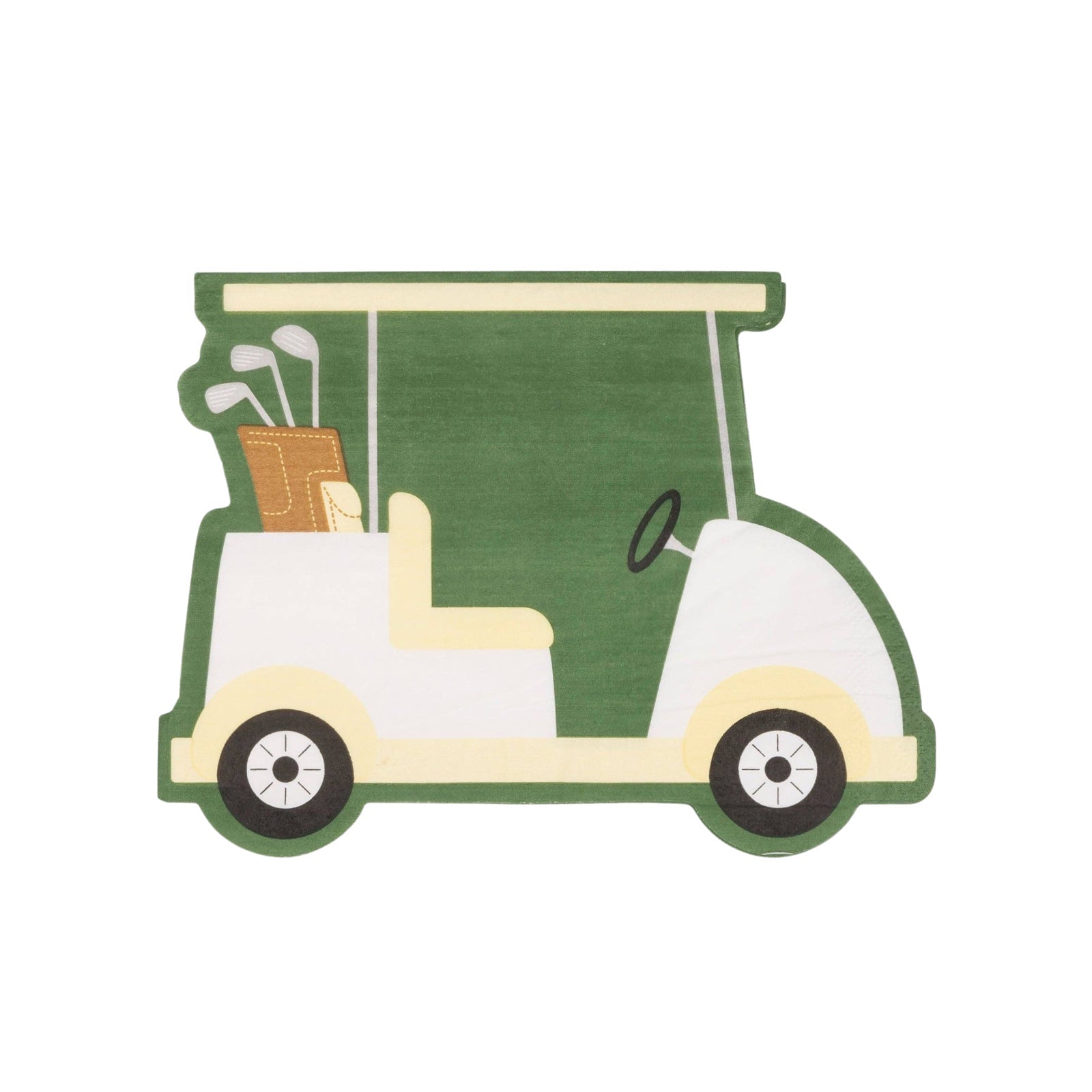 Golf Cart Shaped Napkins - bubblegum market
