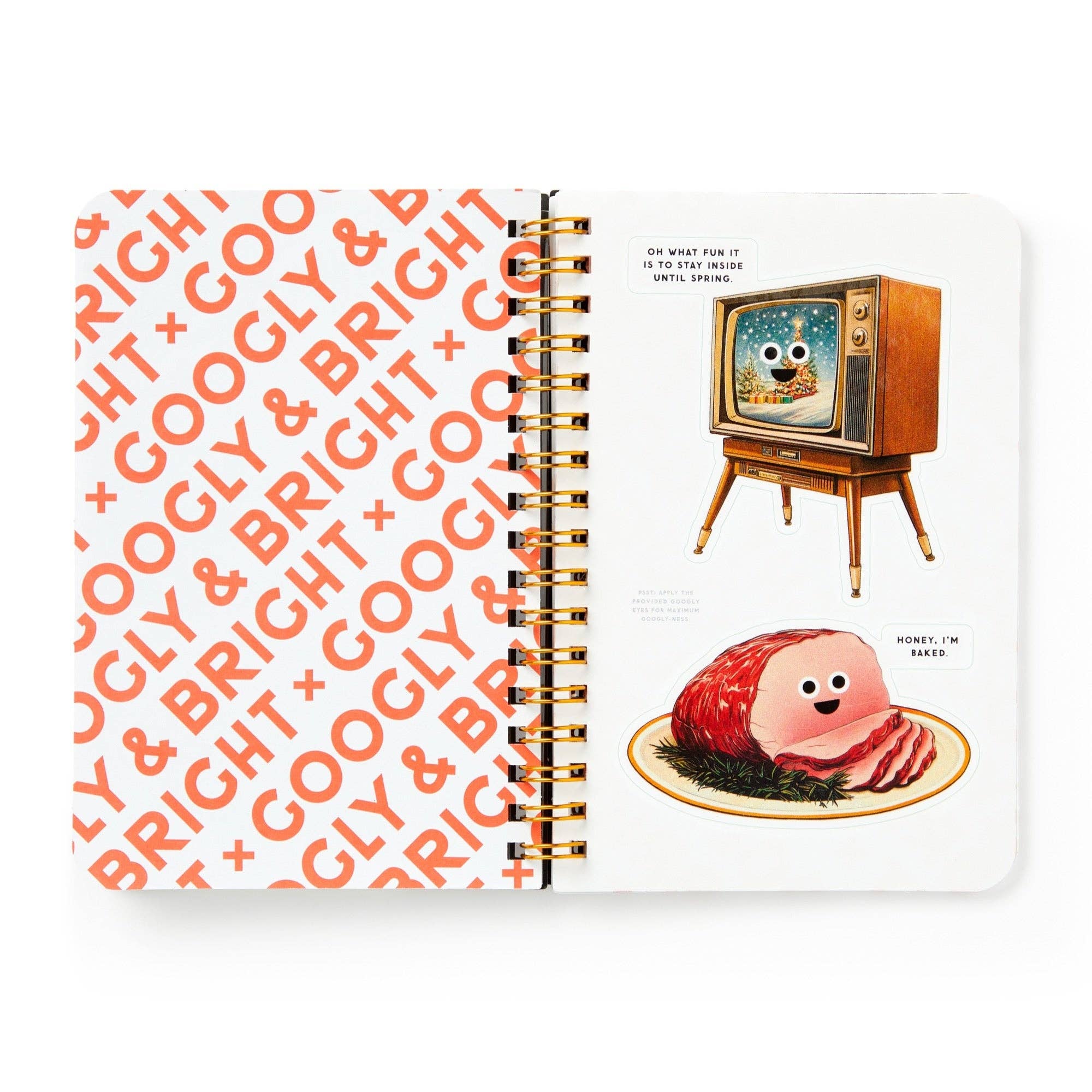 Googly & Bright Holiday Sticker Bookh - bubblegum market