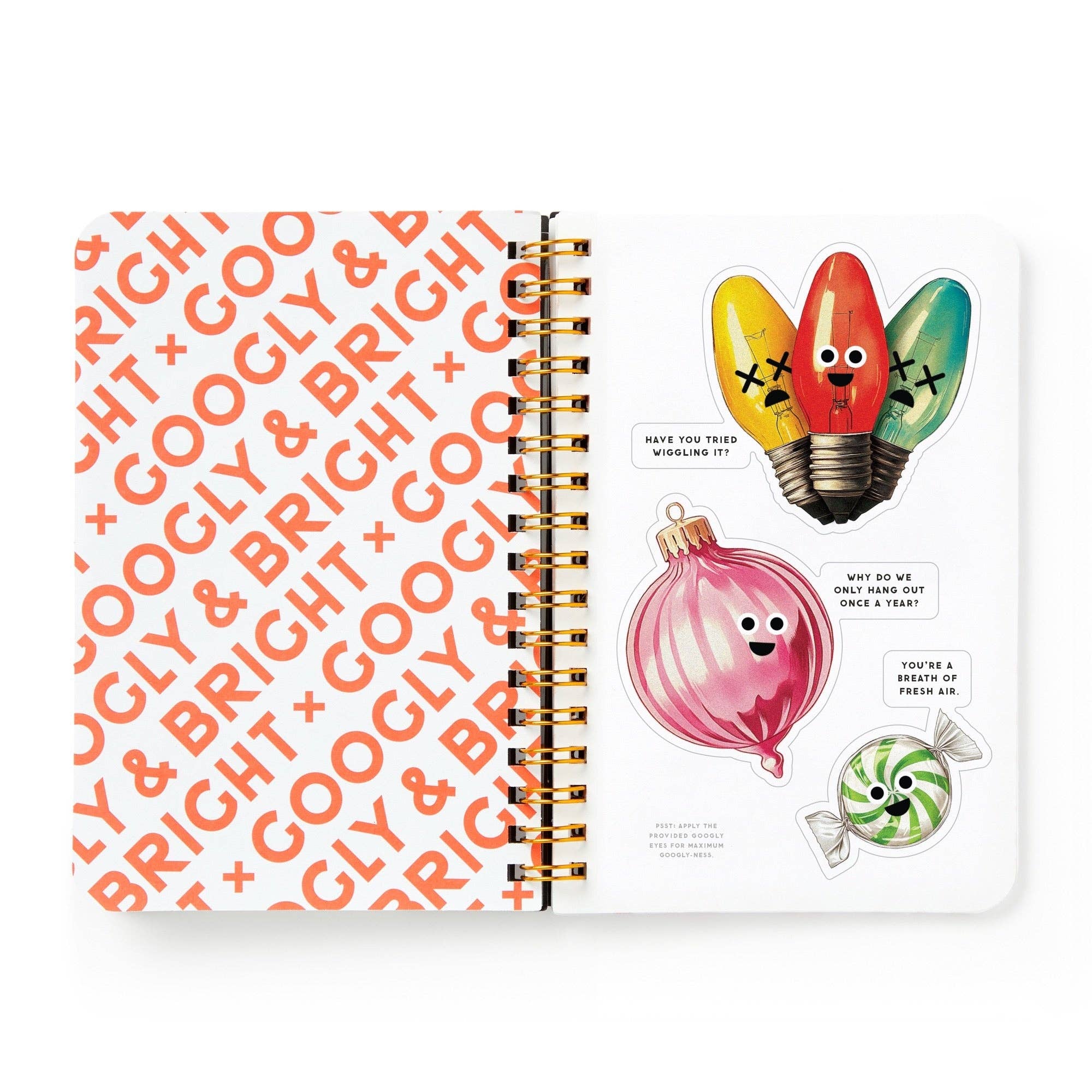 Googly & Bright Holiday Sticker Bookh - bubblegum market