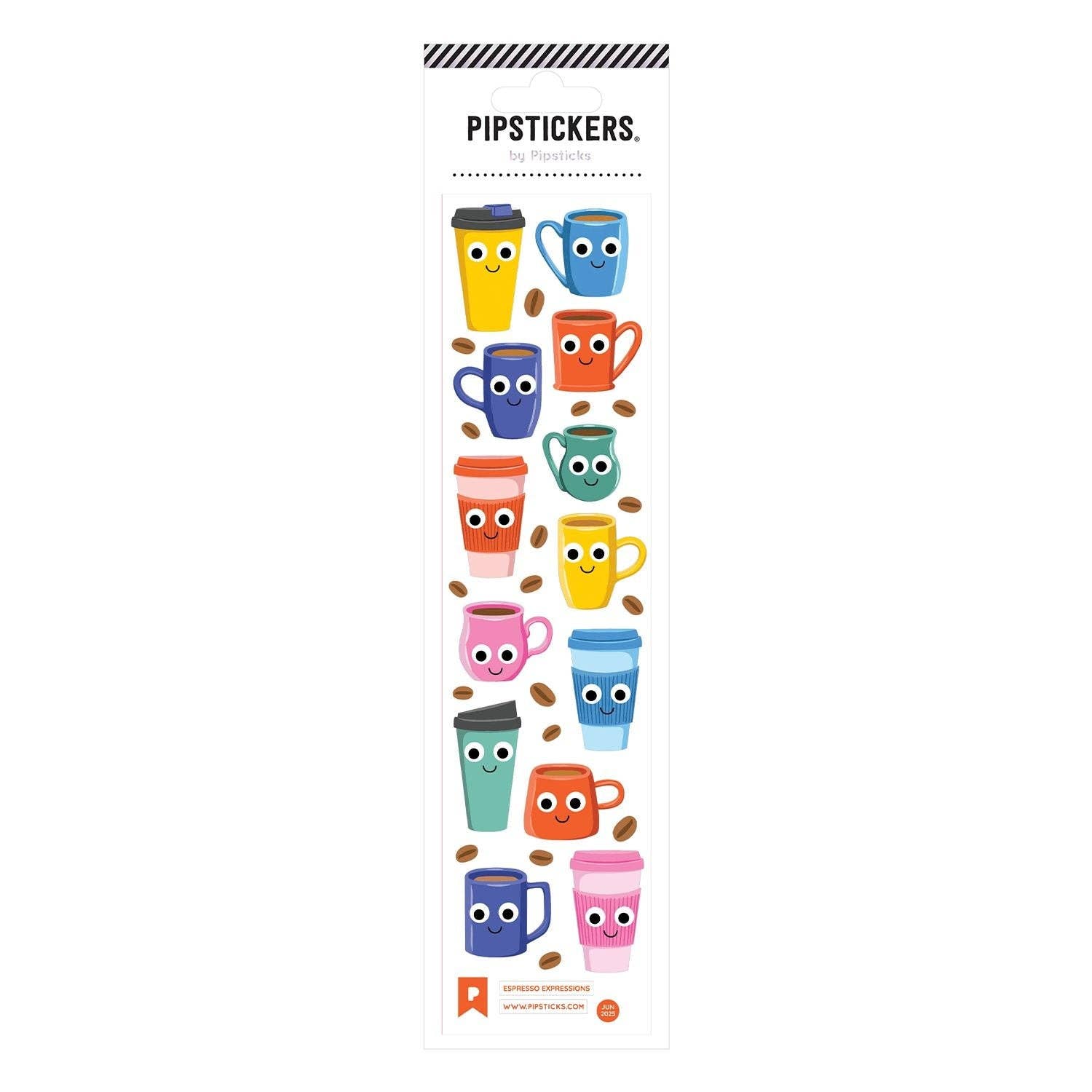 Googly Eyed Espresso Expressions Stickers - bubblegum market