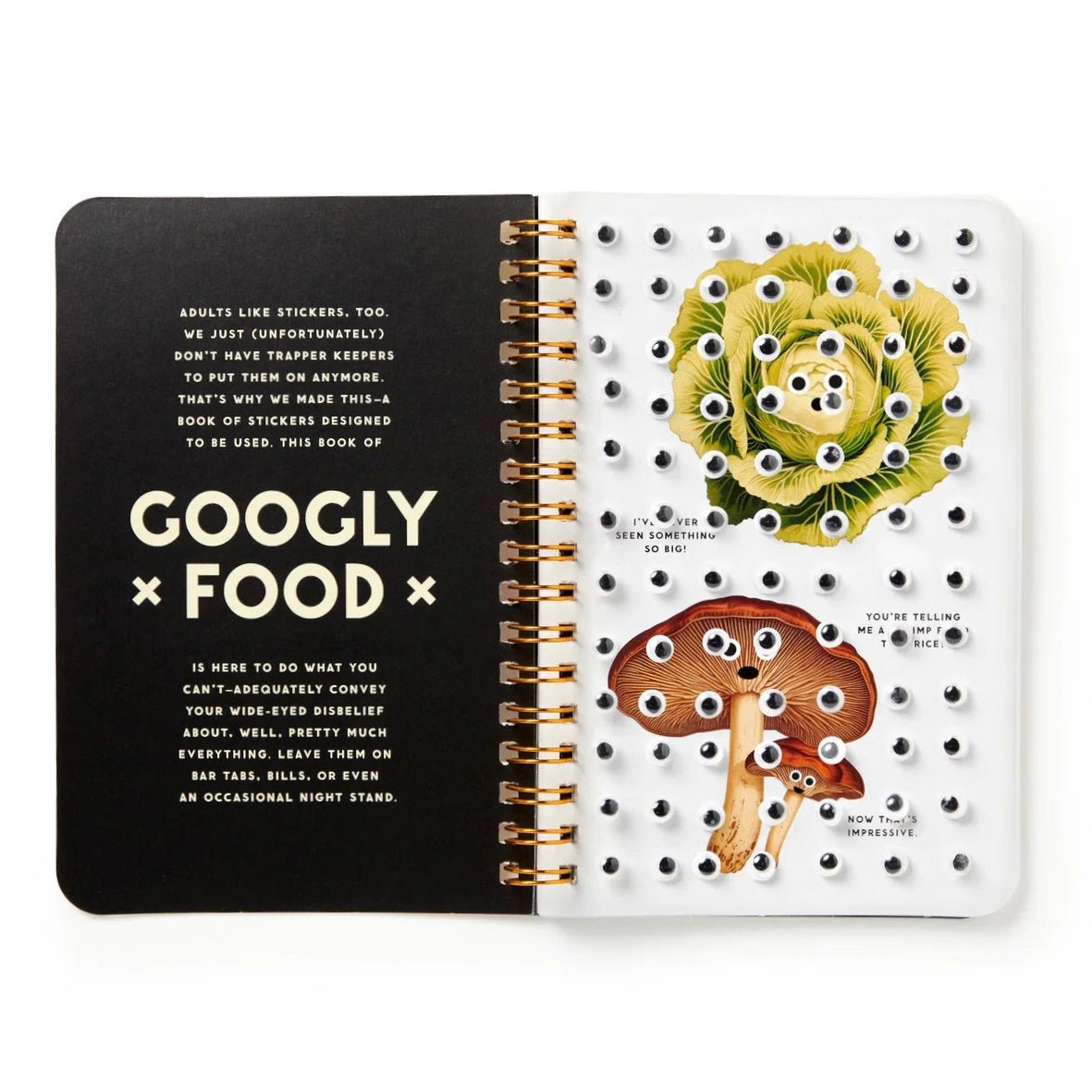 Googly Eyes Food Sticker Book - bubblegum market