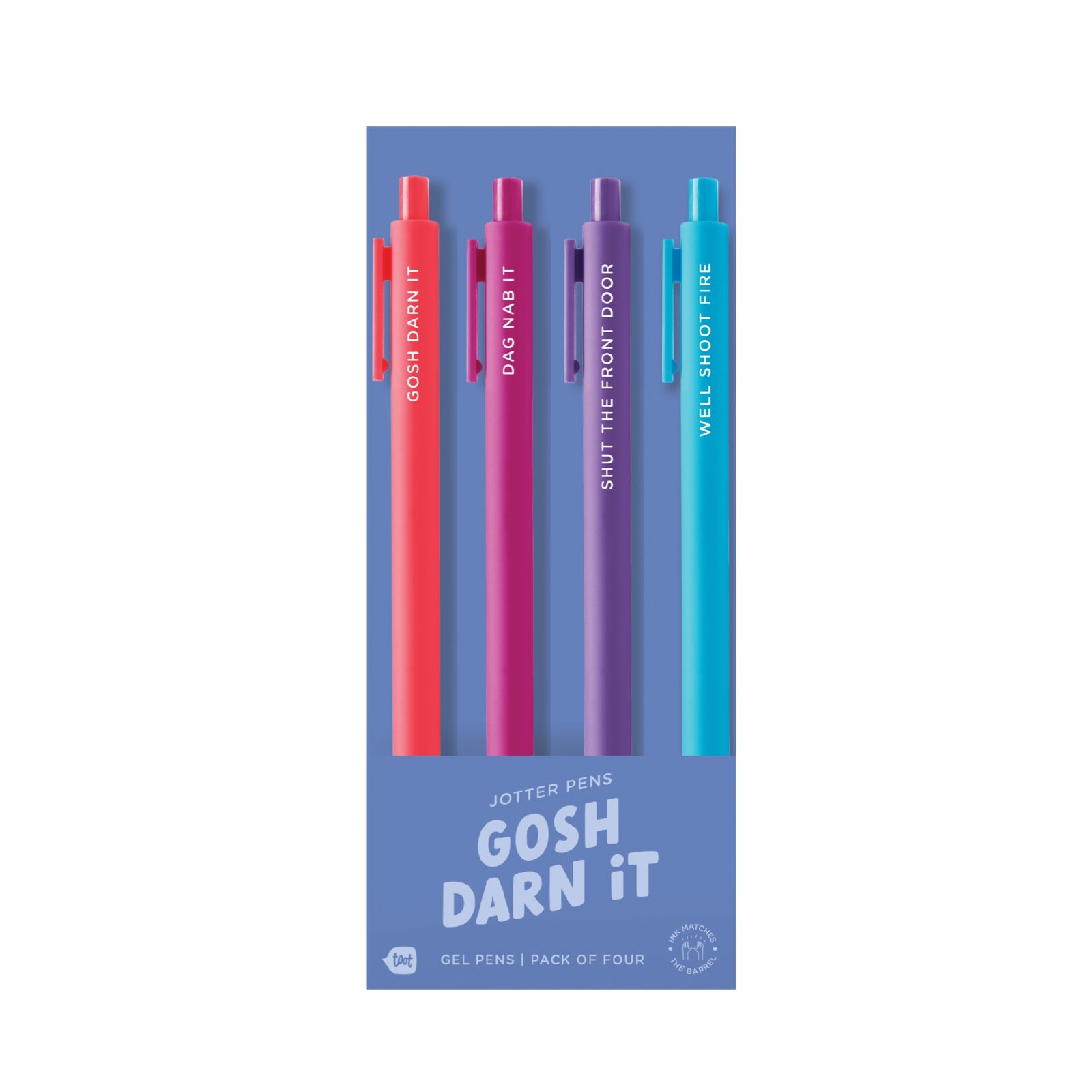 GOSH DARN IT Jotter Pen Set - bubblegum market