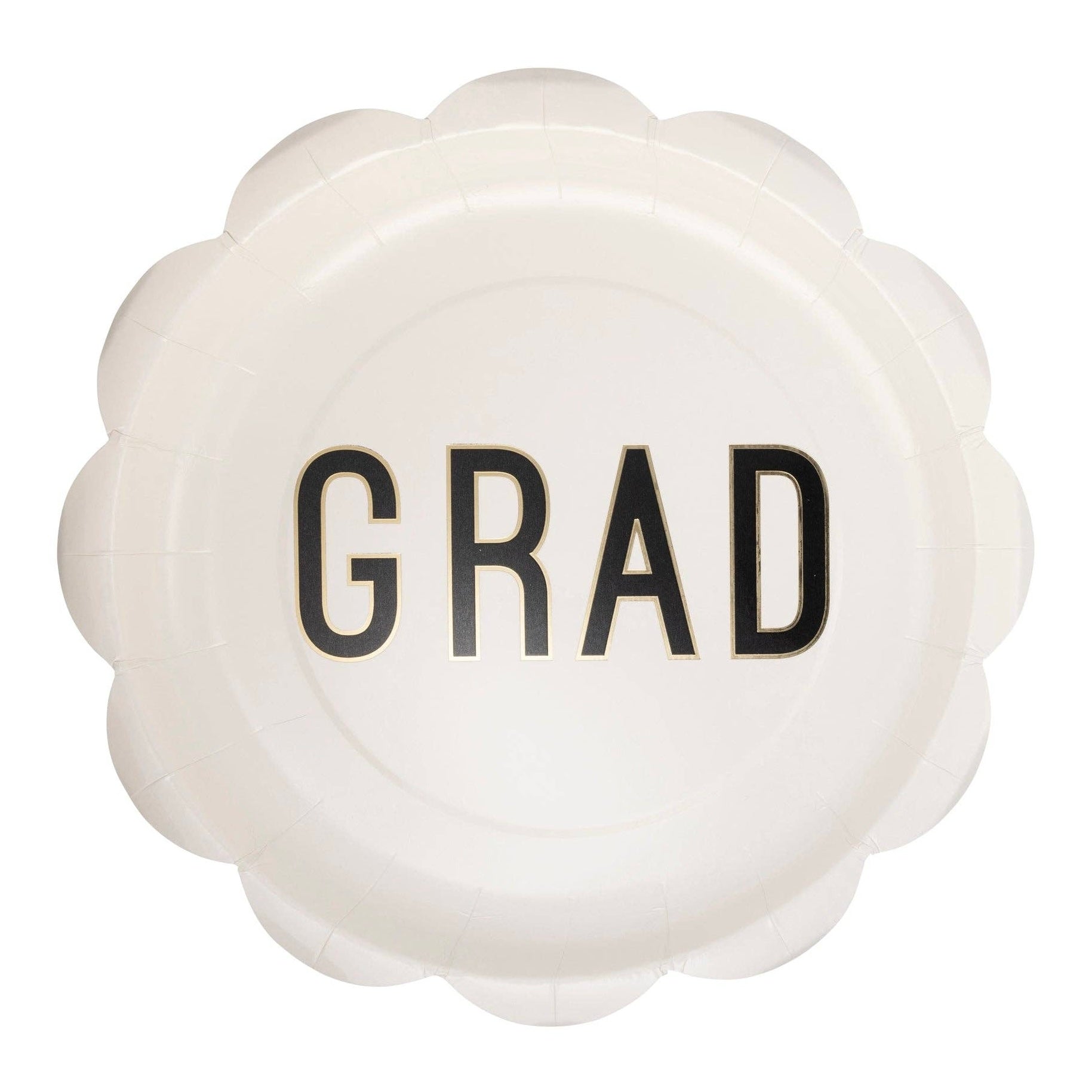 Grad Scalloped Paper Plates 10" - bubblegum market