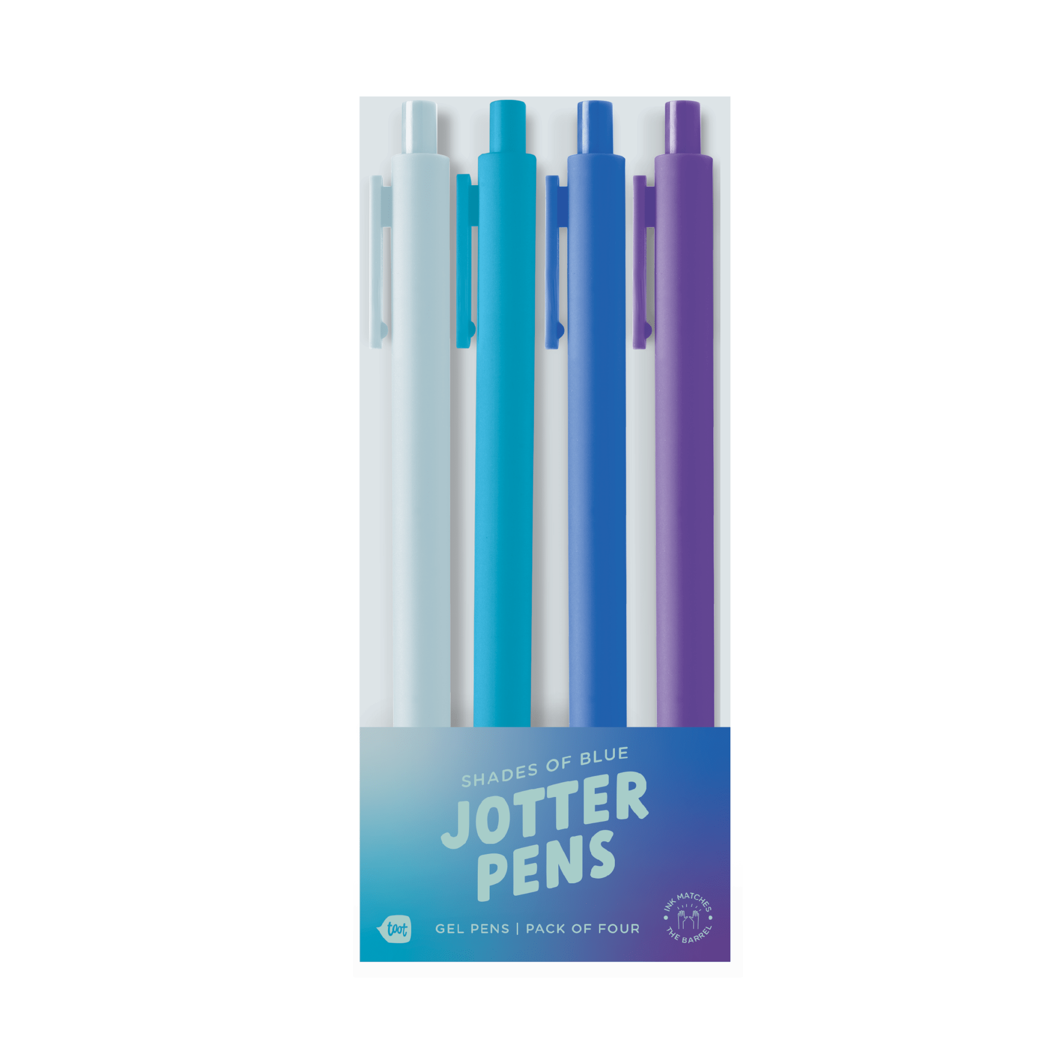 GRADIENT BLUES Jotter Pen Set - bubblegum market