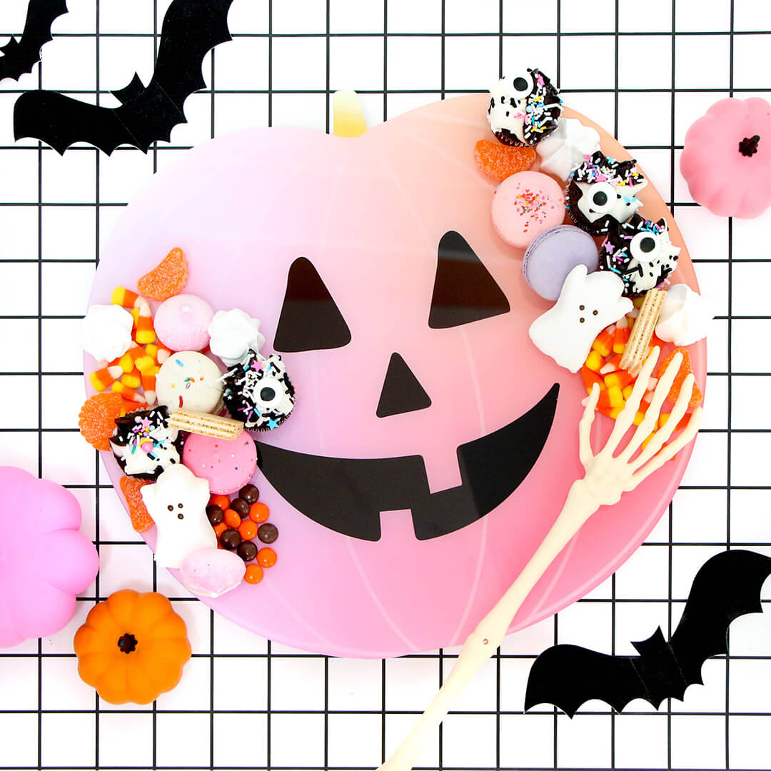 Gradient Halloween Jack O’Lantern Pumpkin Serving Tray - bubblegum market