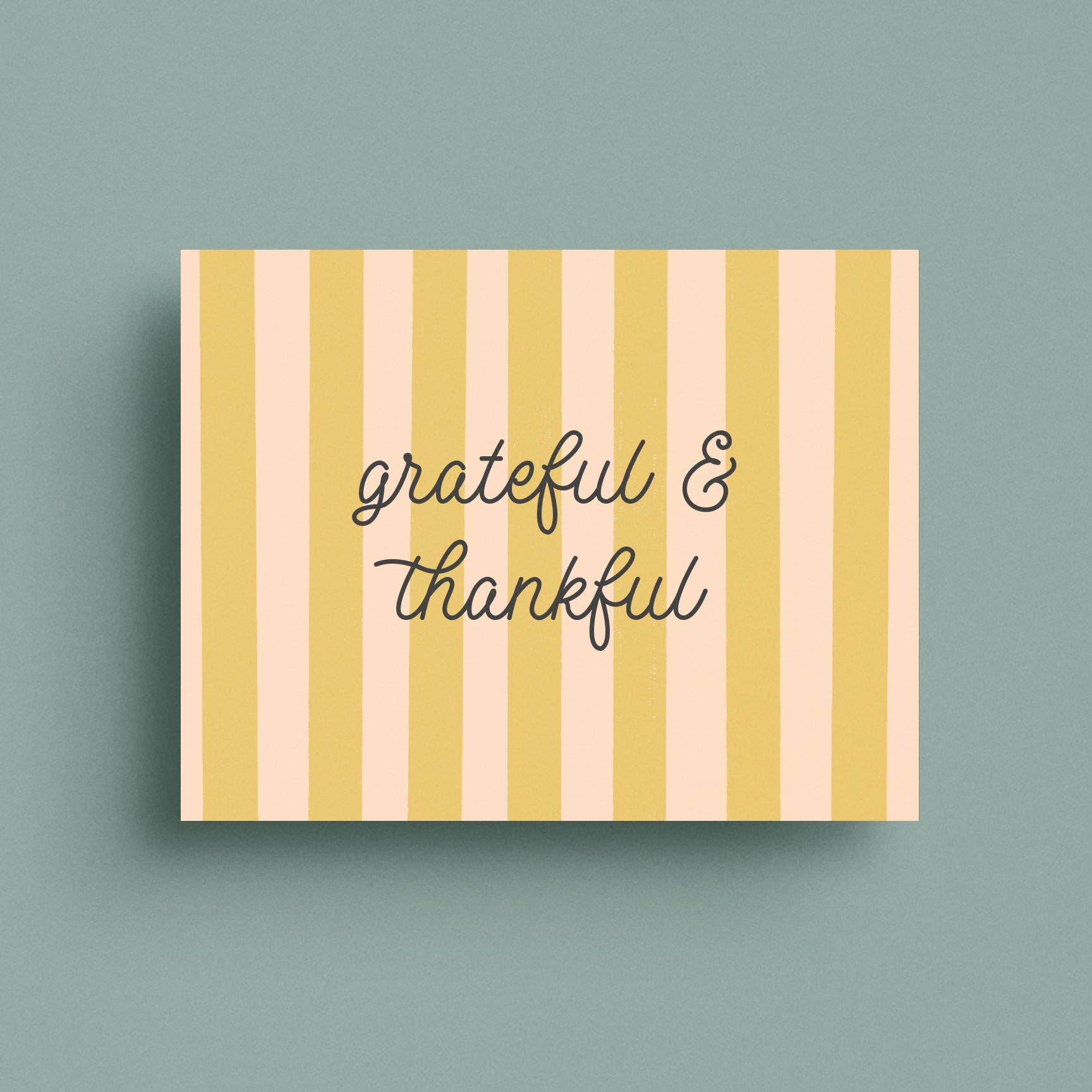 Grateful & Thankful Greeting Card - bubblegum market