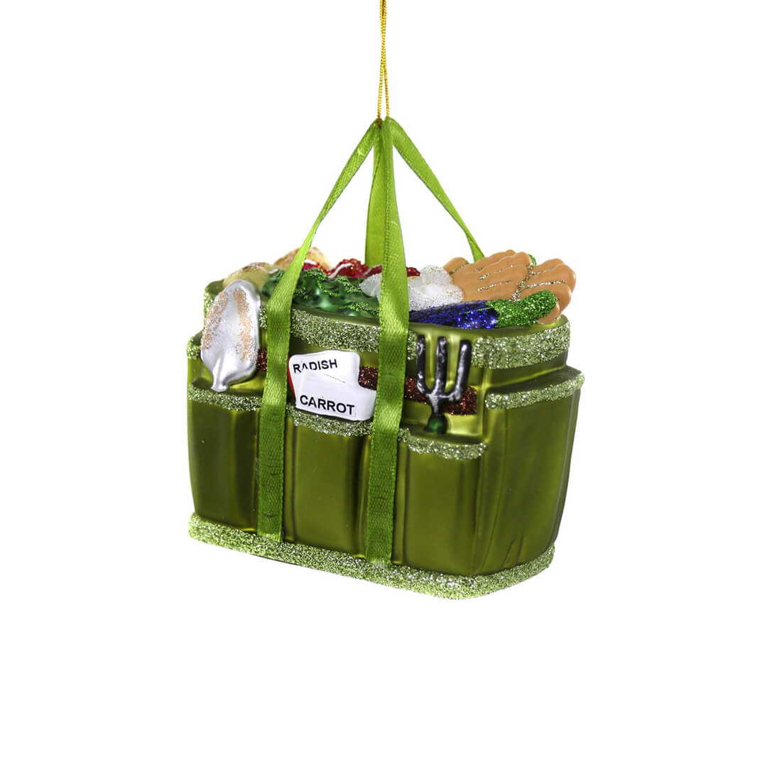 Green Gardeners Tote Ornament 4" - bubblegum market