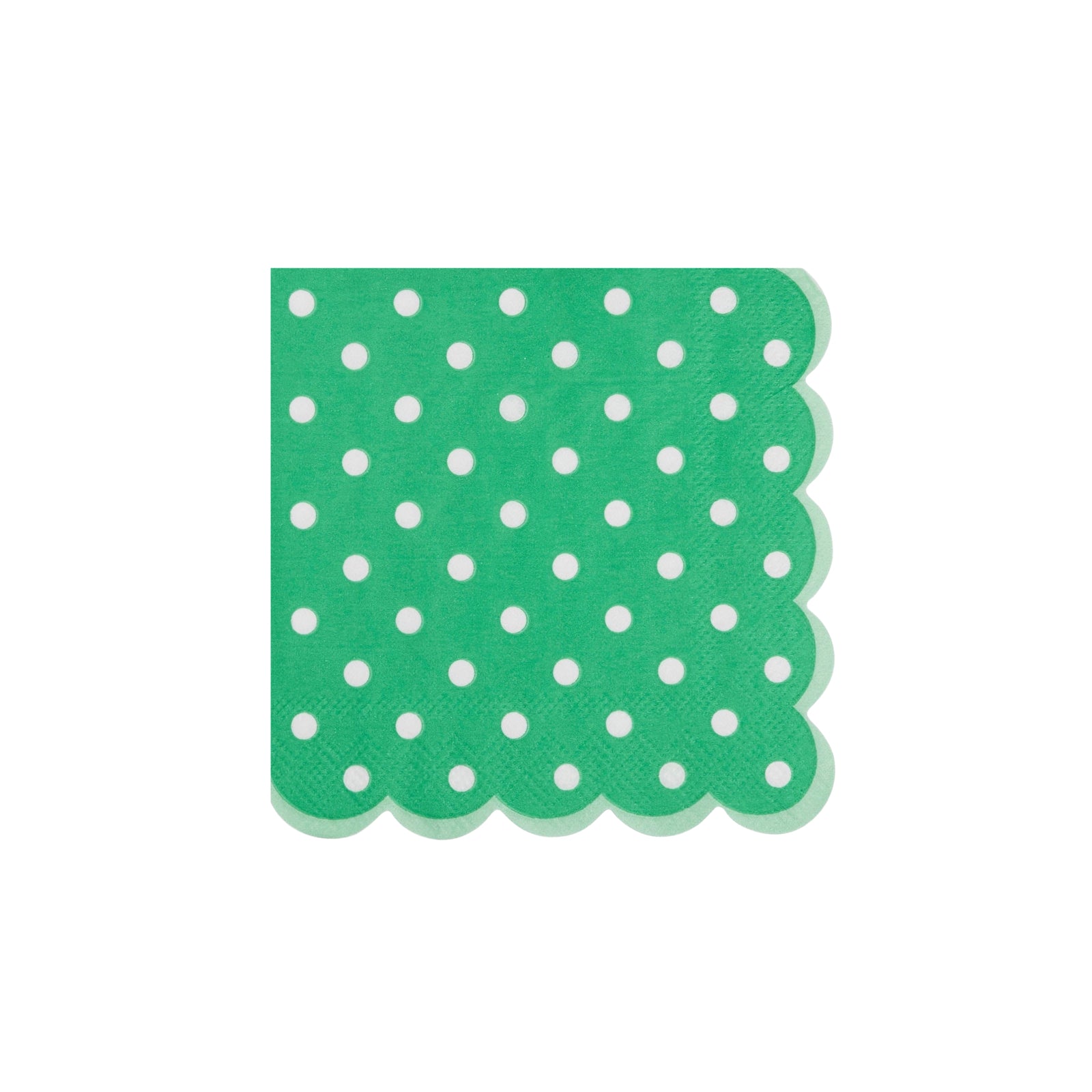 Green Polka Dot Cocktail Napkins - bubblegum market