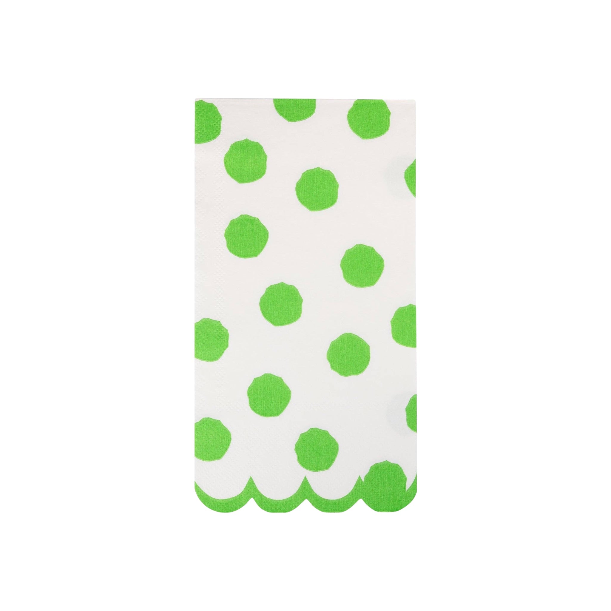 Green Polka Dot Dinner Napkins - bubblegum market