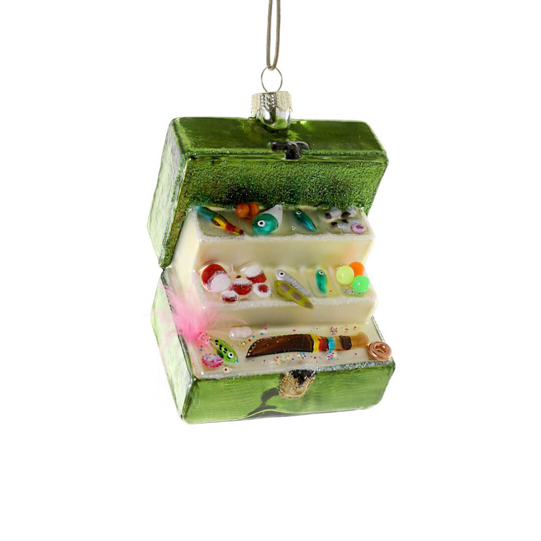 Green Tackle Box Ornament 3.75" - bubblegum market