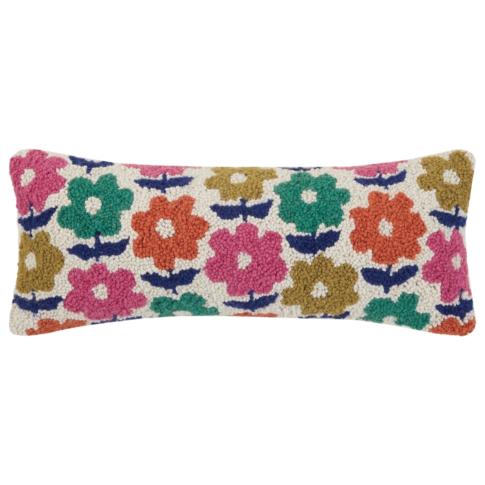 Groovy Blooms Hook Pillow - bubblegum market