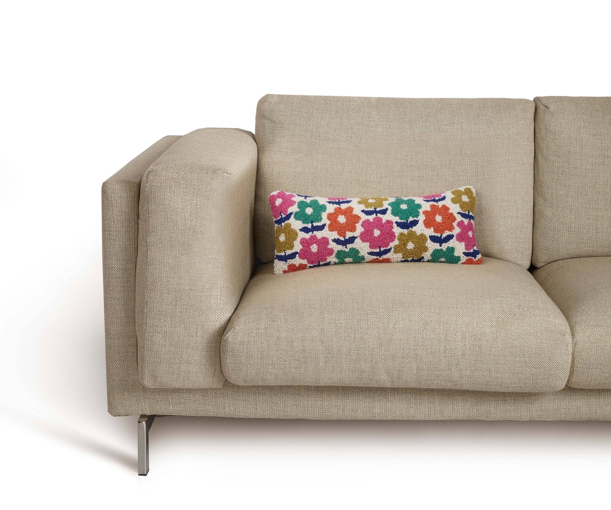 Groovy Blooms Hook Pillow - bubblegum market