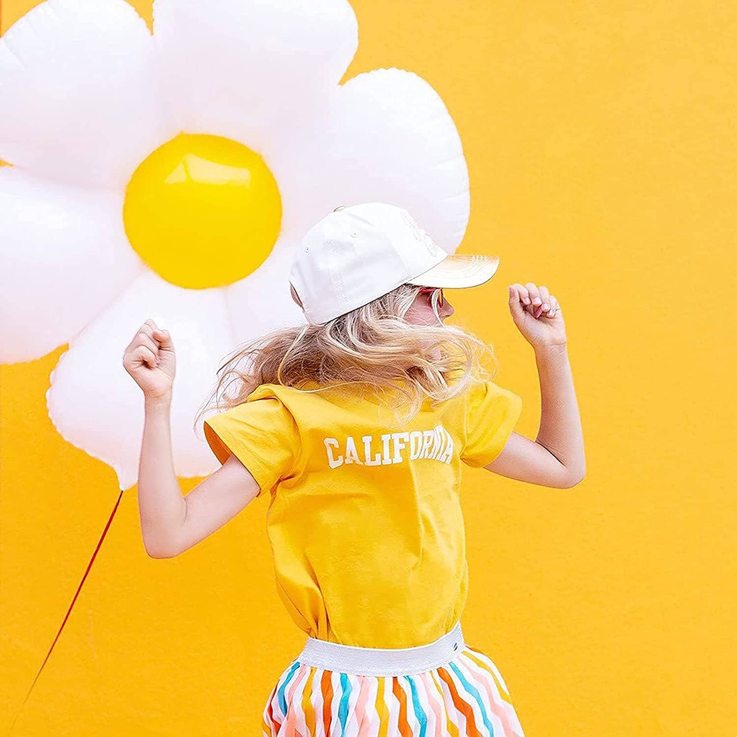 Groovy Daisy Flower Balloon 28" - bubblegum market
