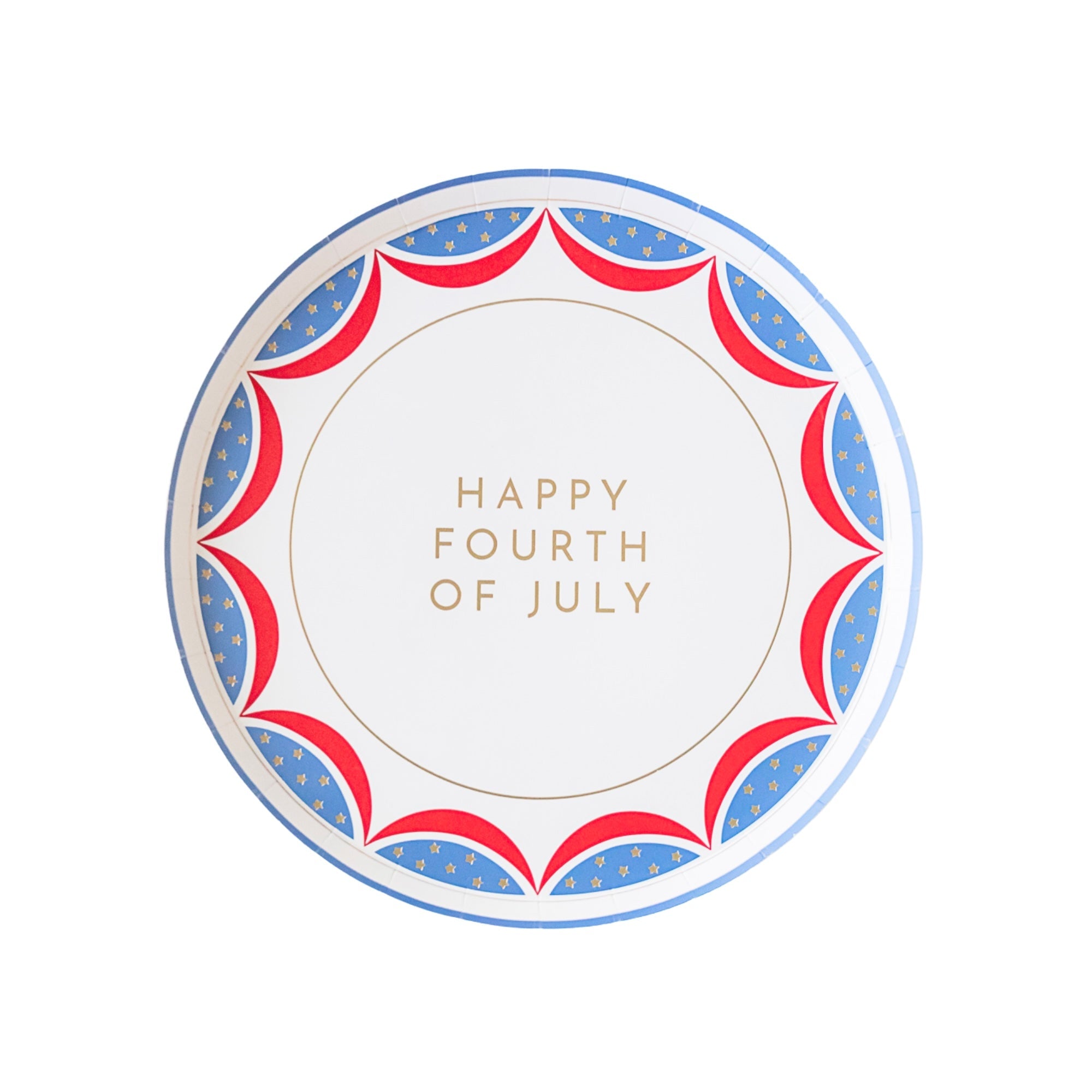 HAPPY 4TH OF JULY Dessert Plates 8.25" - bubblegum market