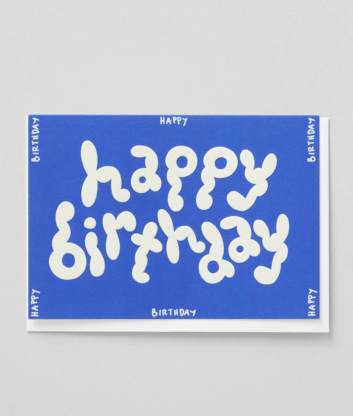 'Happy Birthday' Embossed Greeting Card - bubblegum market