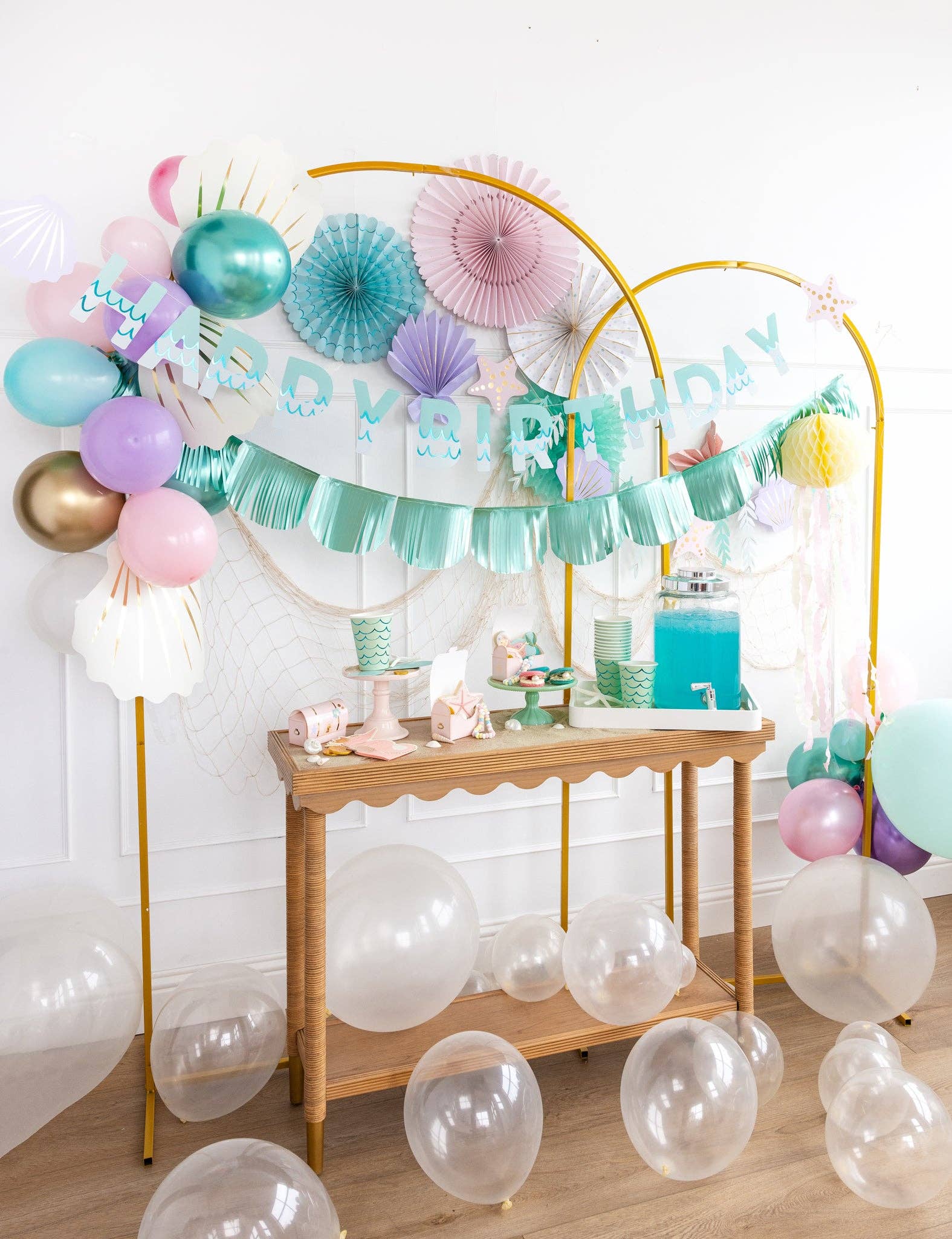 Happy Birthday Ocean Banner Set - bubblegum market