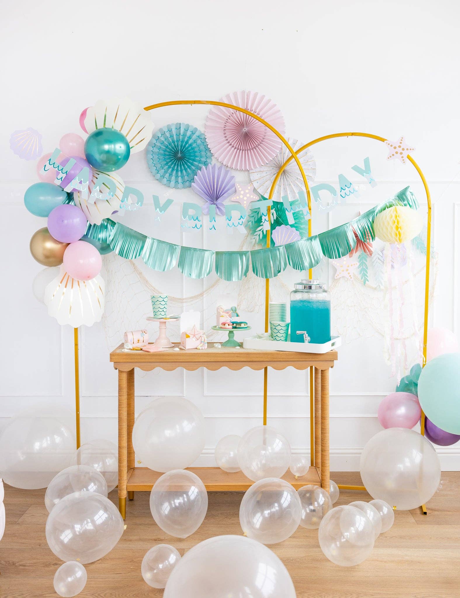 Happy Birthday Ocean Banner Set - bubblegum market