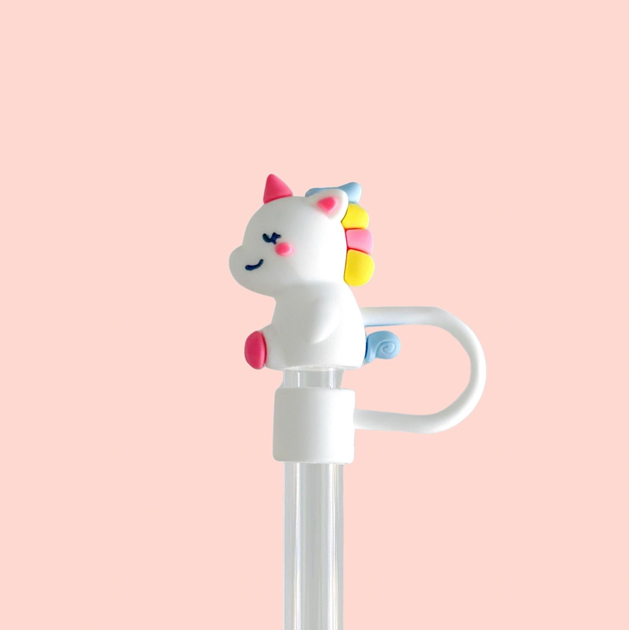 Happy Unicorn Straw Cover 10MM - bubblegum market