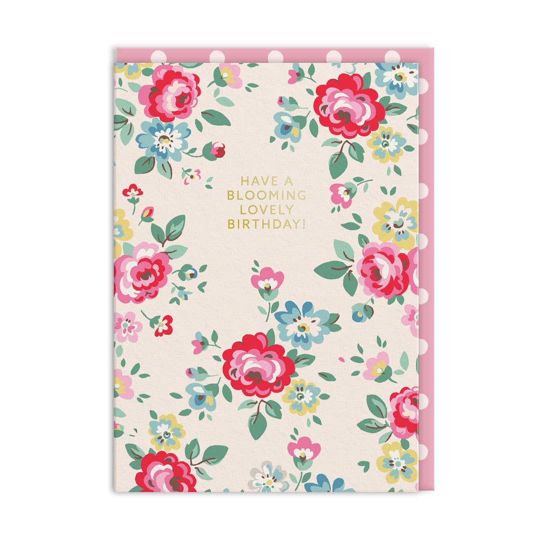 Have A Blooming Lovely Birthday Greeting Card - bubblegum market