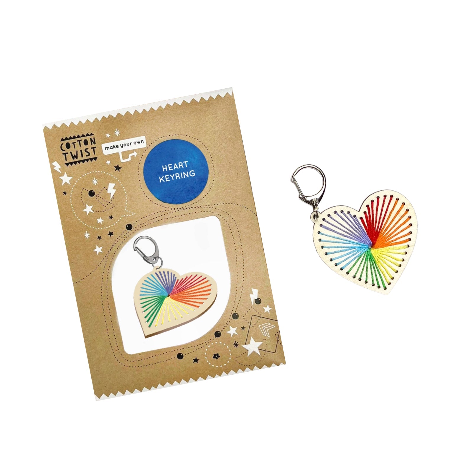 Heart Keyring Craft Kit - bubblegum market