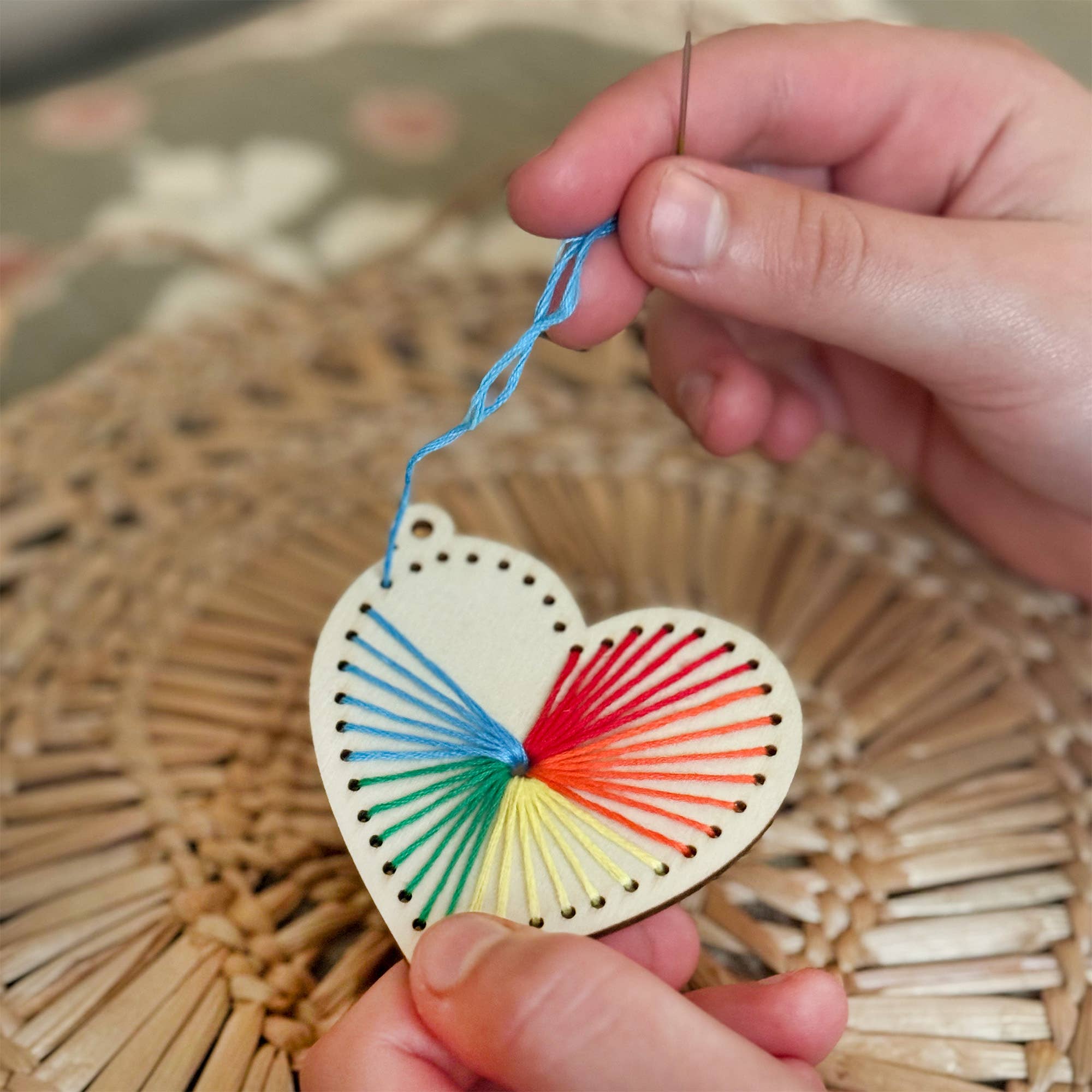 Heart Keyring Craft Kit - bubblegum market