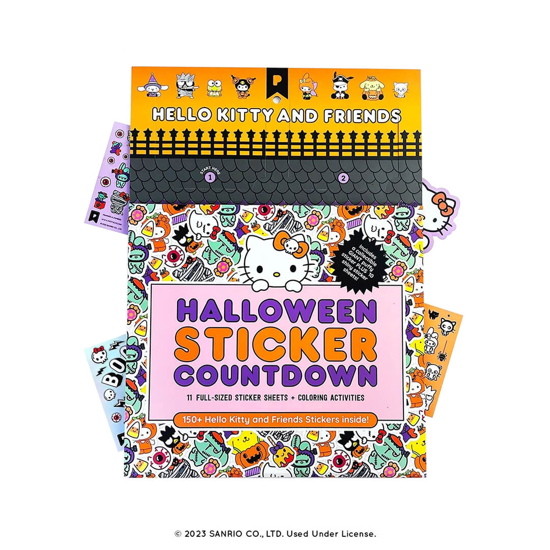 Hello Kitty And Friends Halloween Sticker Countdown Wall Calendar - bubblegum market