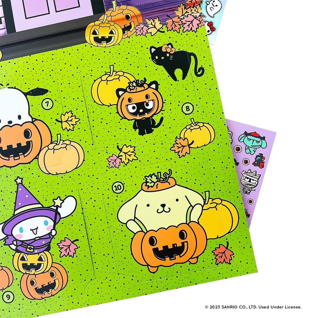 Hello Kitty And Friends Halloween Sticker Countdown Wall Calendar - bubblegum market