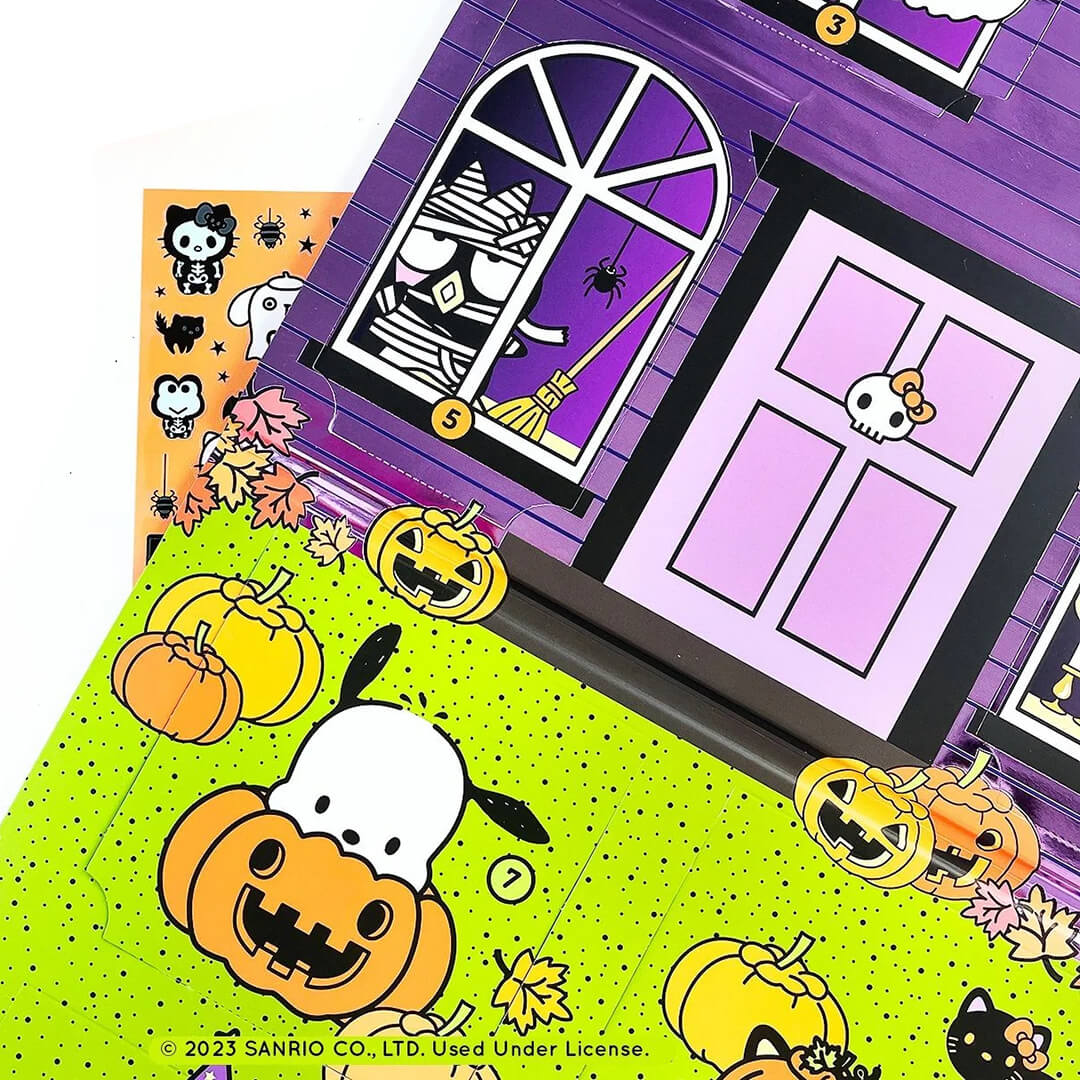 Hello Kitty And Friends Halloween Sticker Countdown Wall Calendar - bubblegum market
