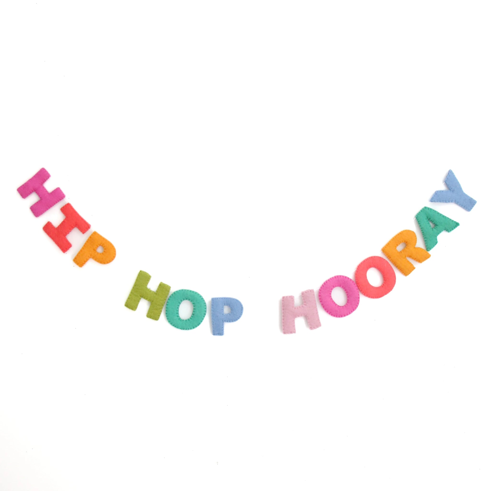 Hip Hop Hooray Felt Garland - bubblegum market