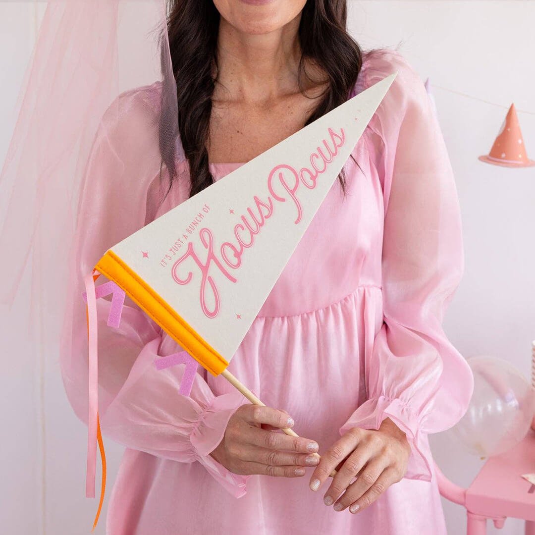 Hocus Pocus Halloween Felt Pennant Banner - bubblegum market