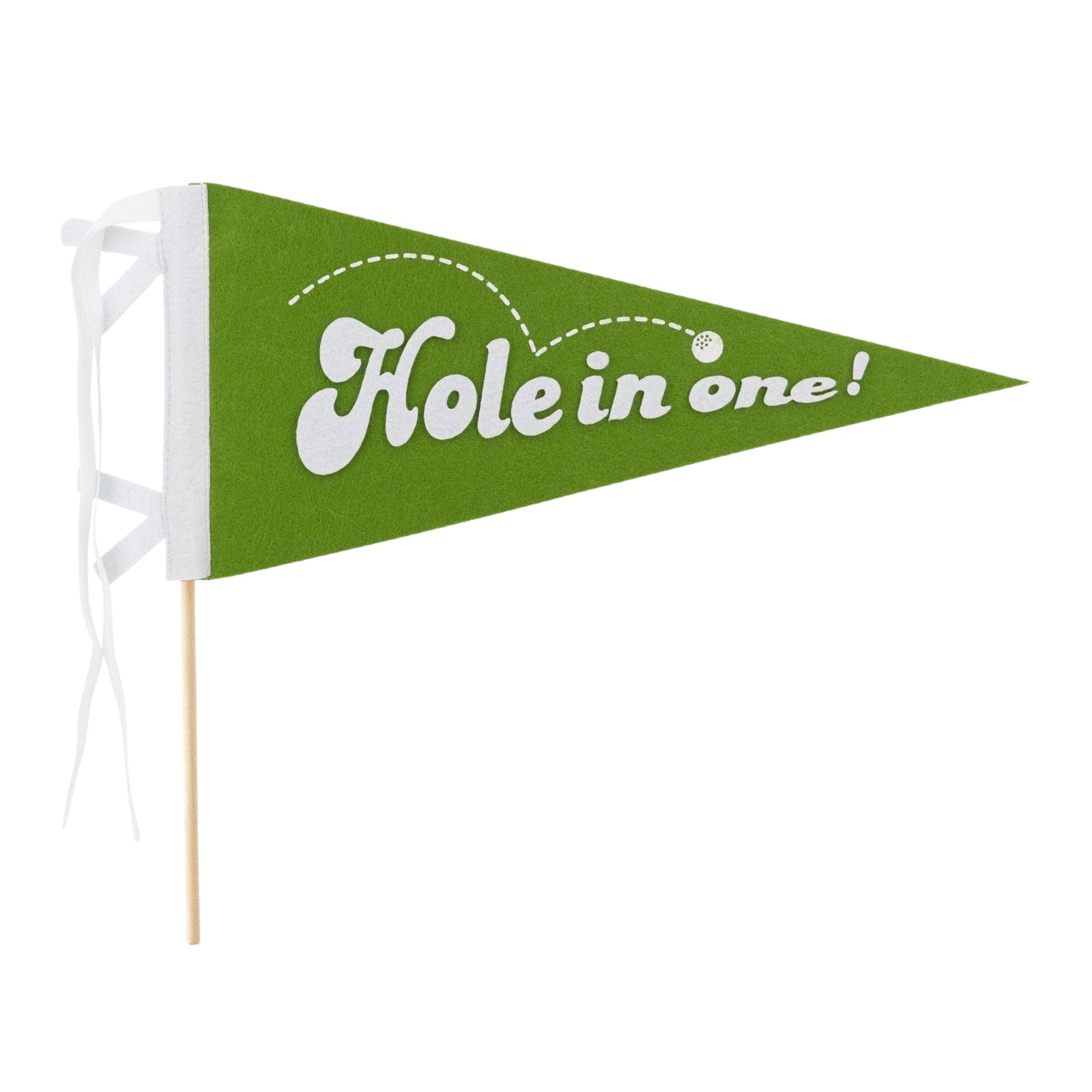 Hole In One Felt Golf Pennant - bubblegum market
