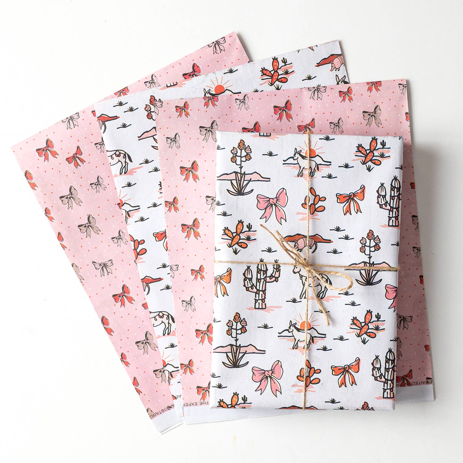 Holiday Desert Eco Wrapping Paper Sheets (Pack of 3) - bubblegum market