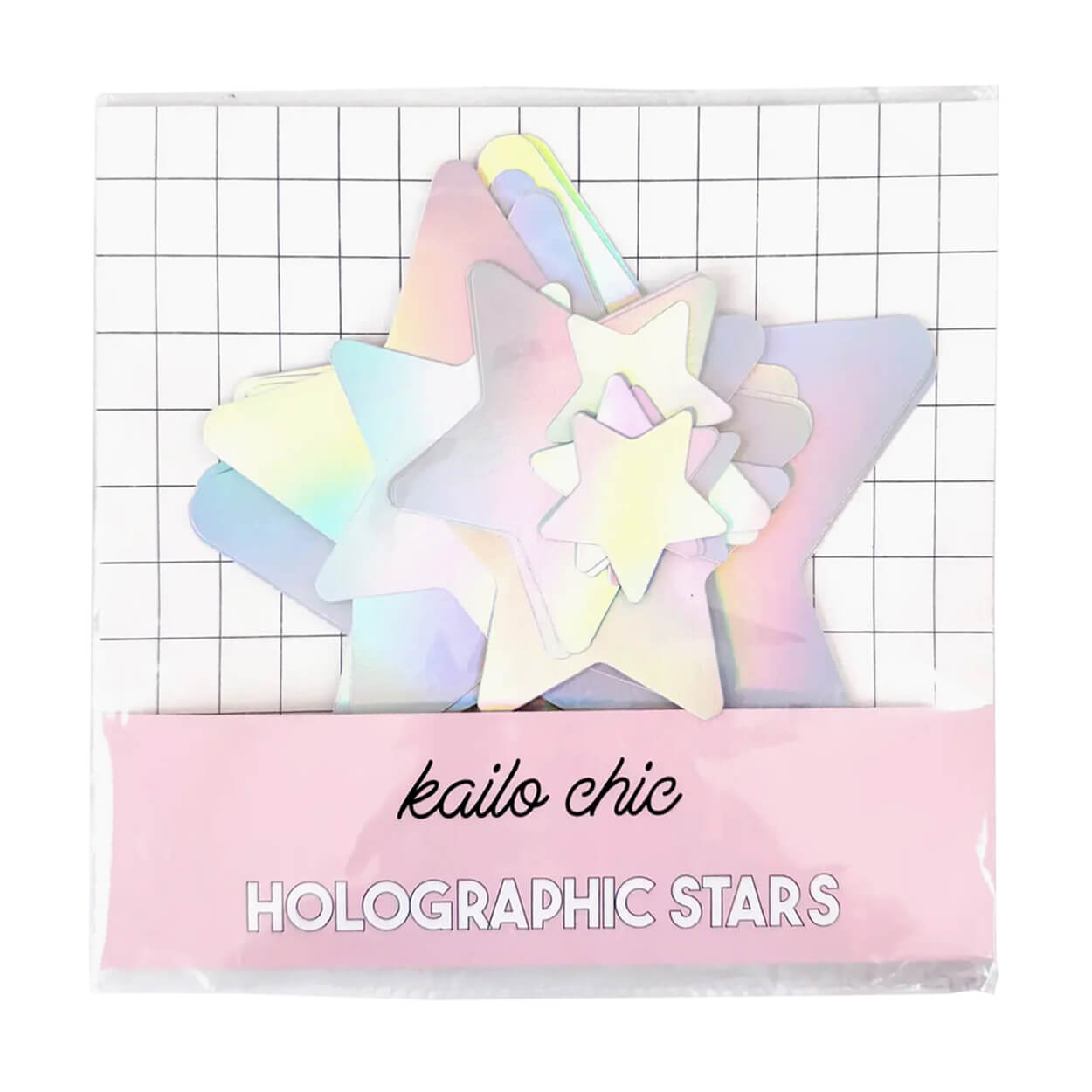Holographic Silver Paper Stars - bubblegum market