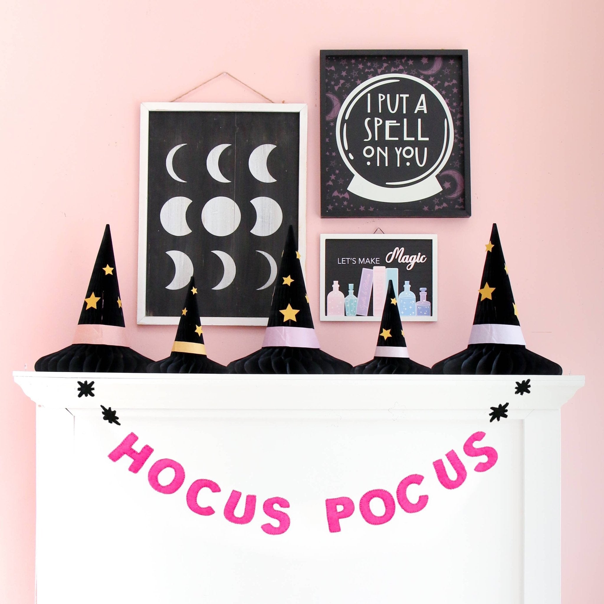 Honeycomb Halloween Witch Hats - bubblegum market