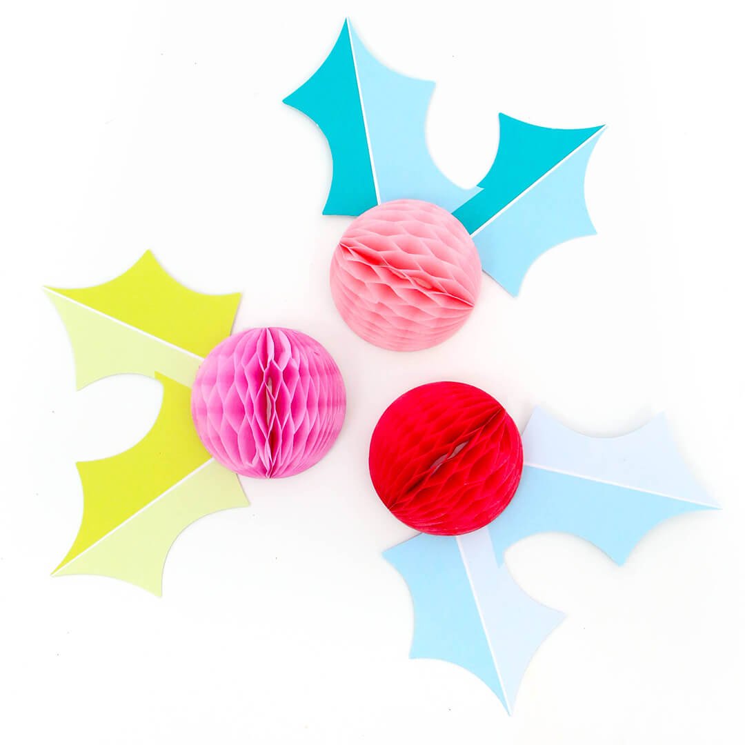Honeycomb Holly Gift Topper Set - bubblegum market