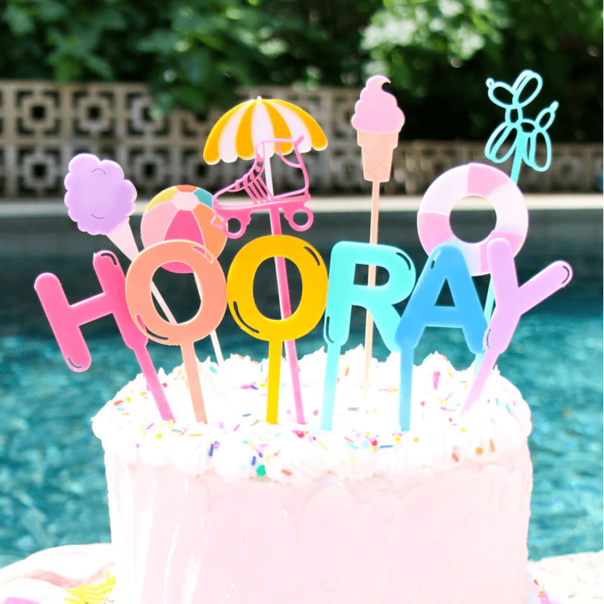 "HOORAY" Cake Topper - bubblegum market