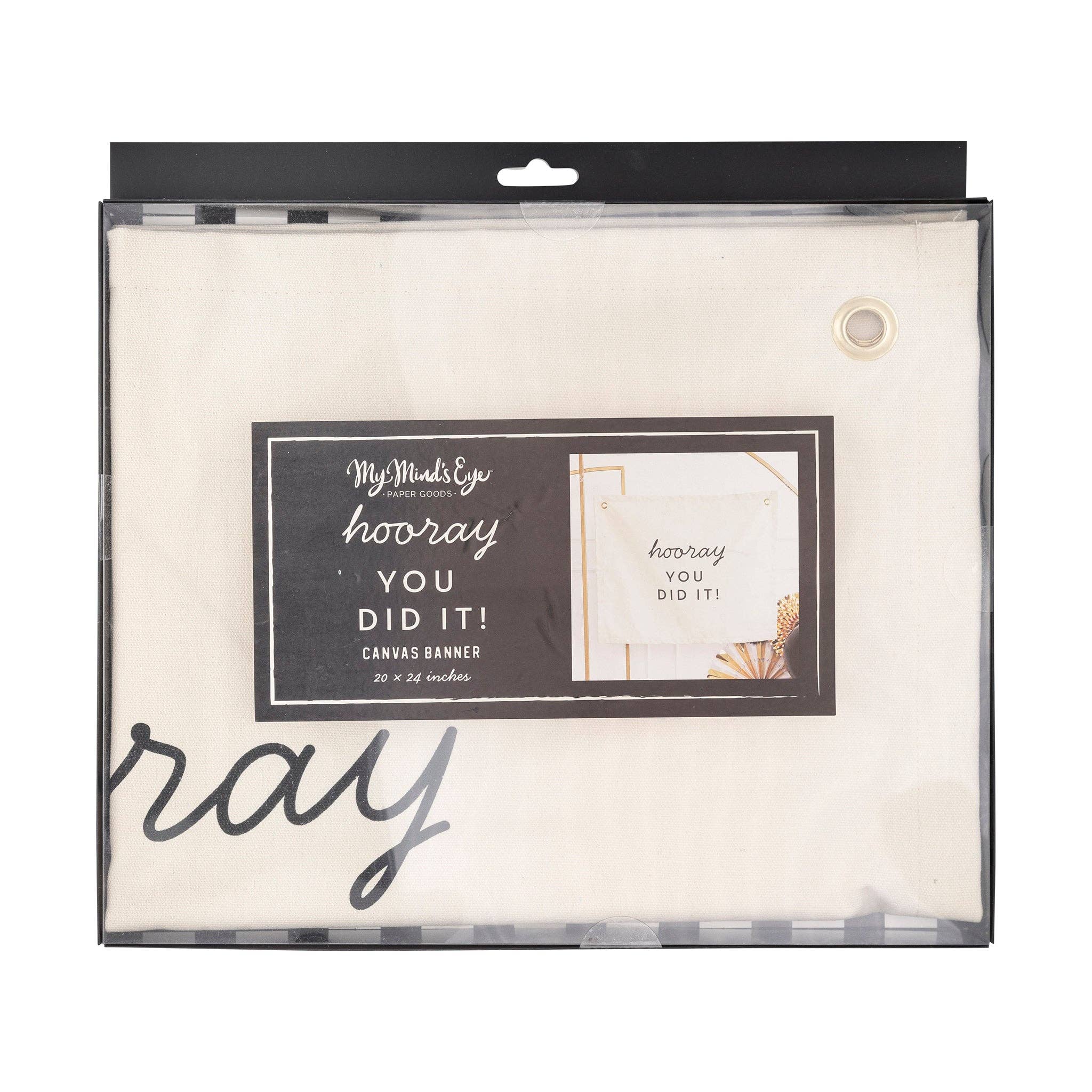 Hooray Canvas Banner - bubblegum market