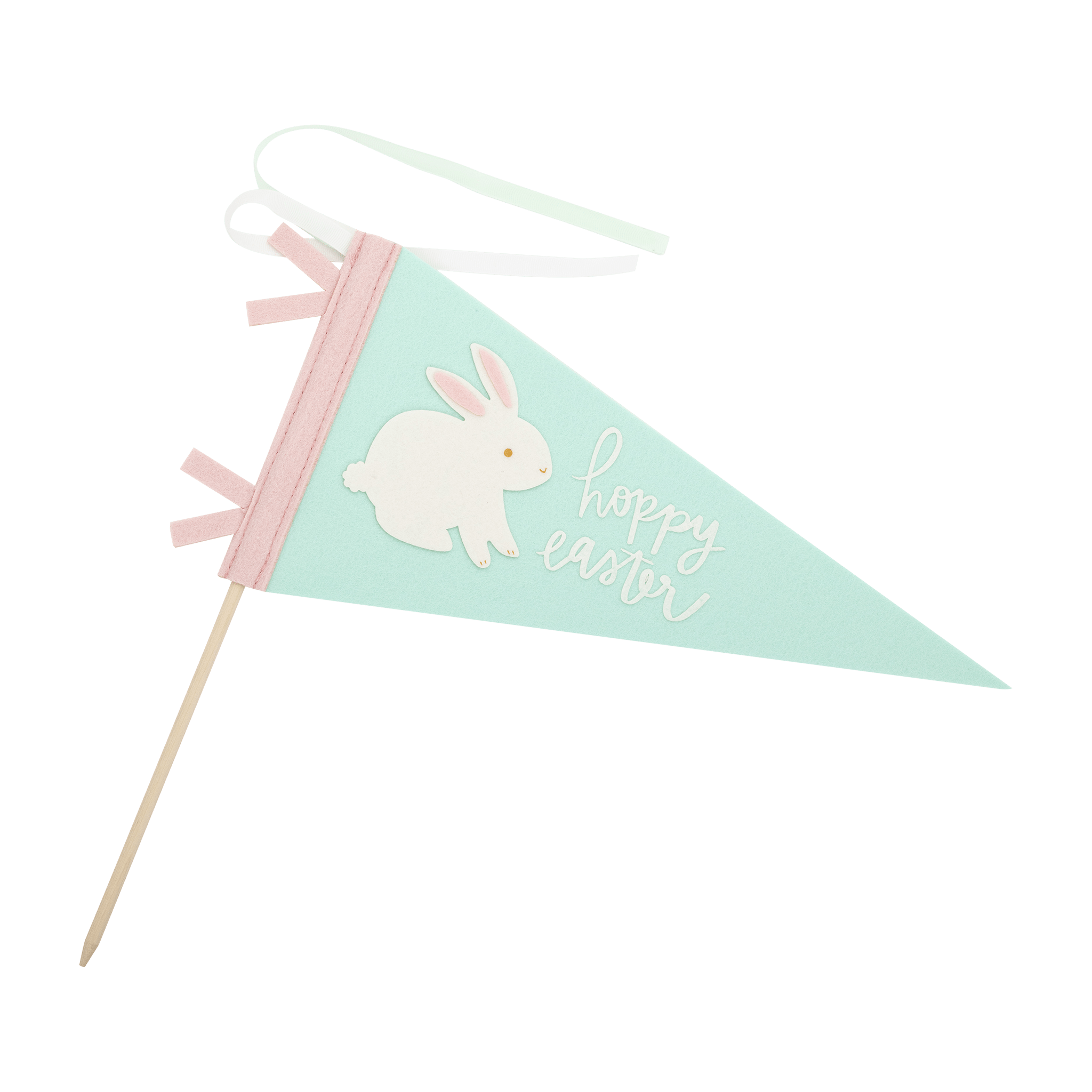 Hoppy Easter Felt Pennant Banner - bubblegum market