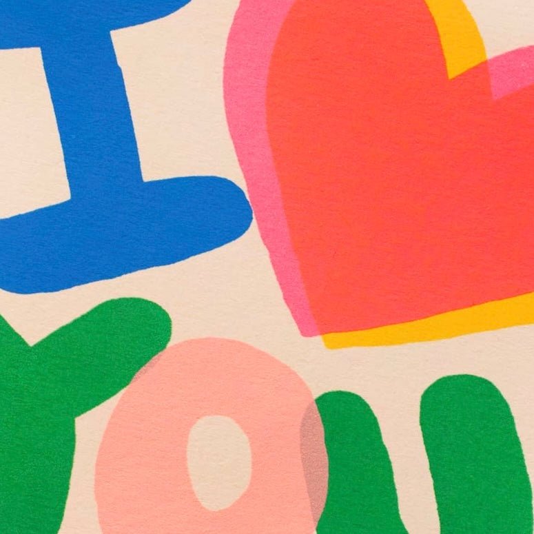 I HEART YOU MOM GREETING CARD - bubblegum market