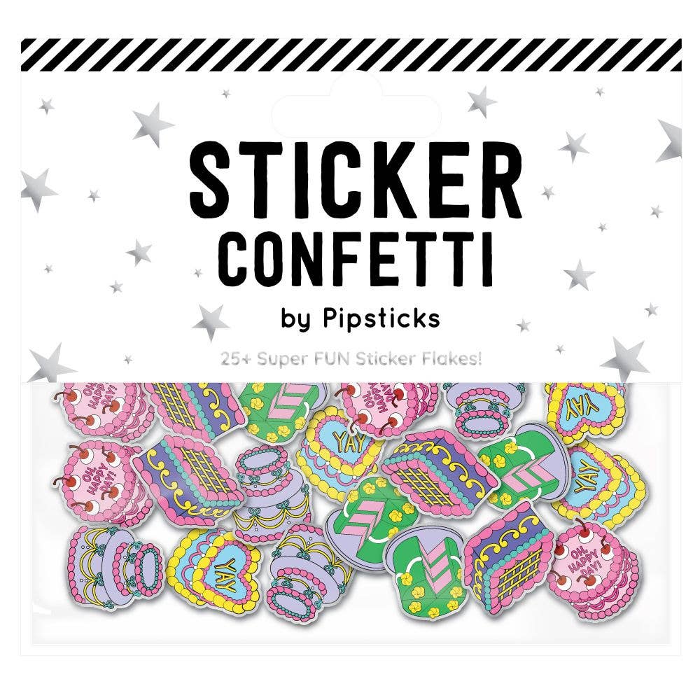 Icing On The Cake Sticker Confetti - bubblegum market
