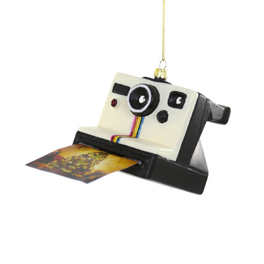 Instant Photo Camera Ornament 3.25" - bubblegum market
