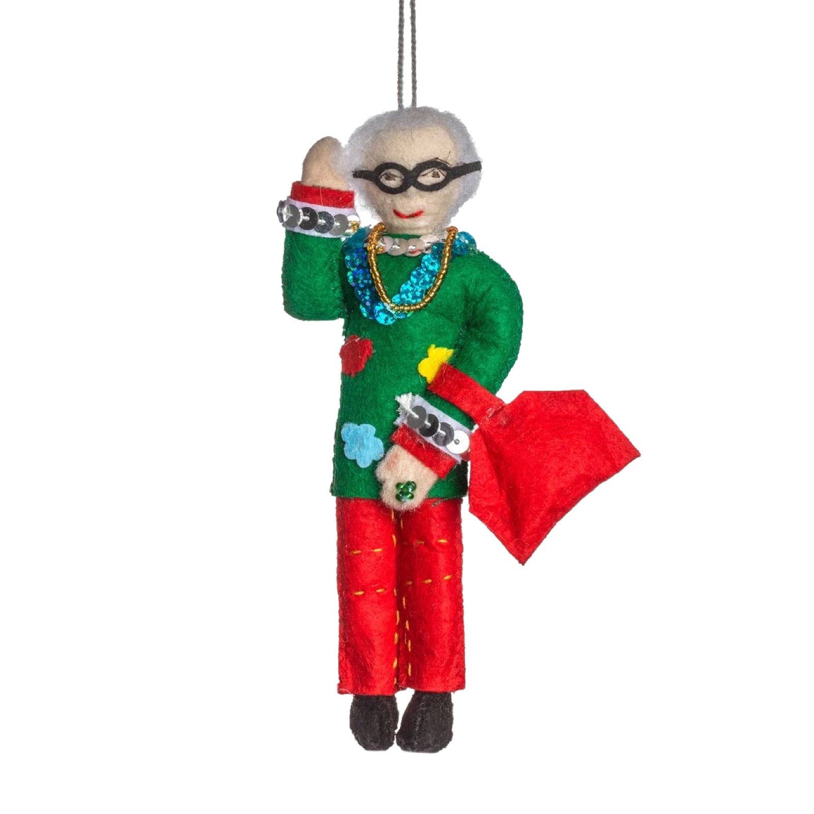 Iris Apfel Ornament - bubblegum market